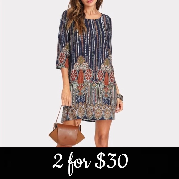 Dresses & Skirts - ⬇️ 🆕 Multi-Color Tunic Dress